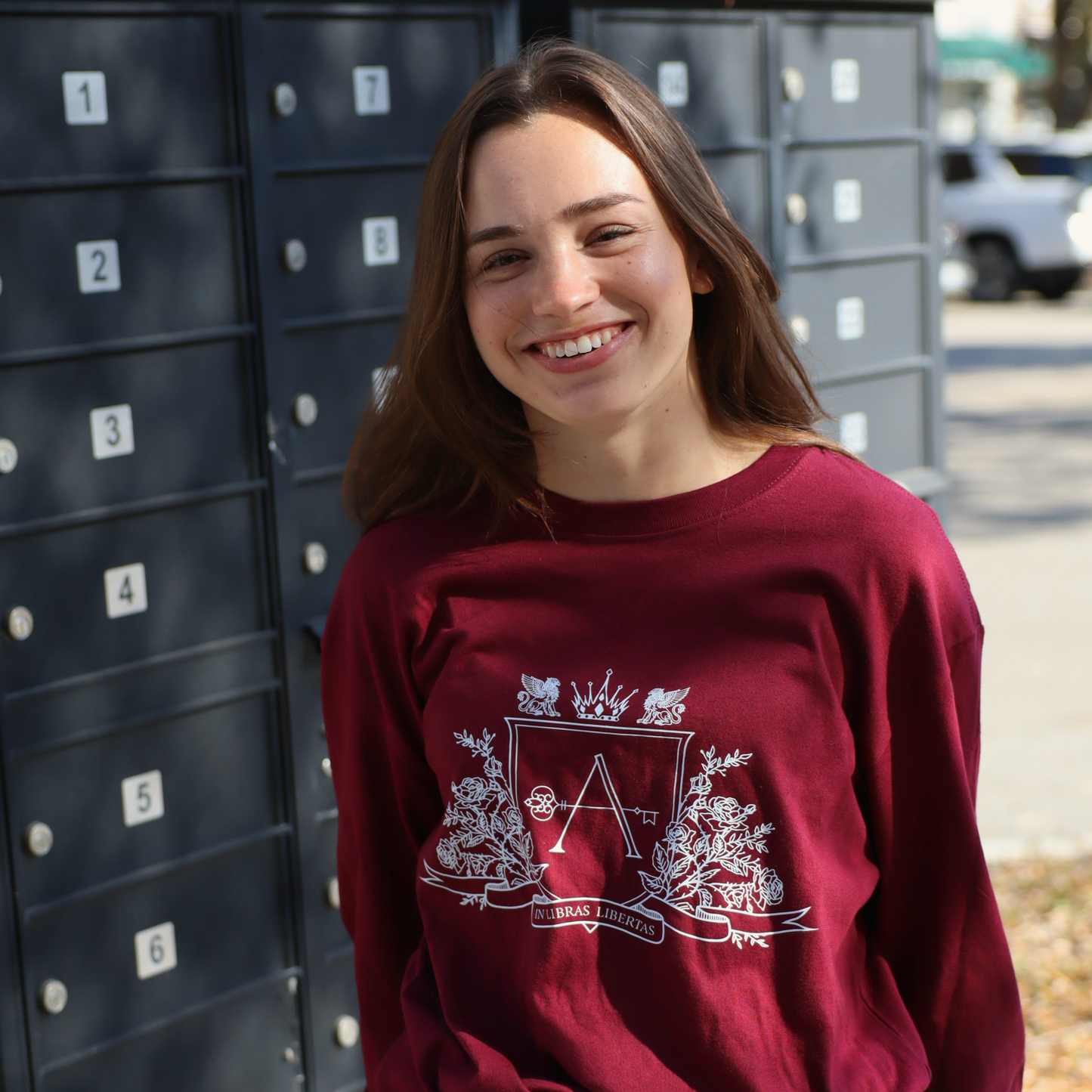 Archive Exclusive Heavyweight Long-Sleeve Tee (maroon)
