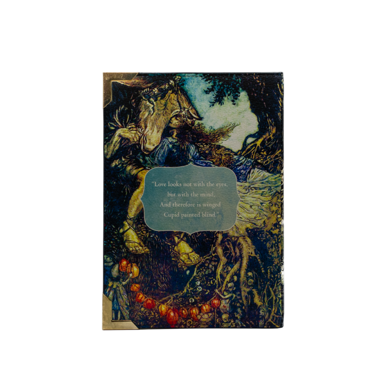 Decorative book cover with nature-themed illustration on a white background