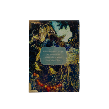 Decorative book cover with nature-themed illustration on a white background