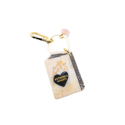 Keychain with 'Hufflepuff' design on a white background