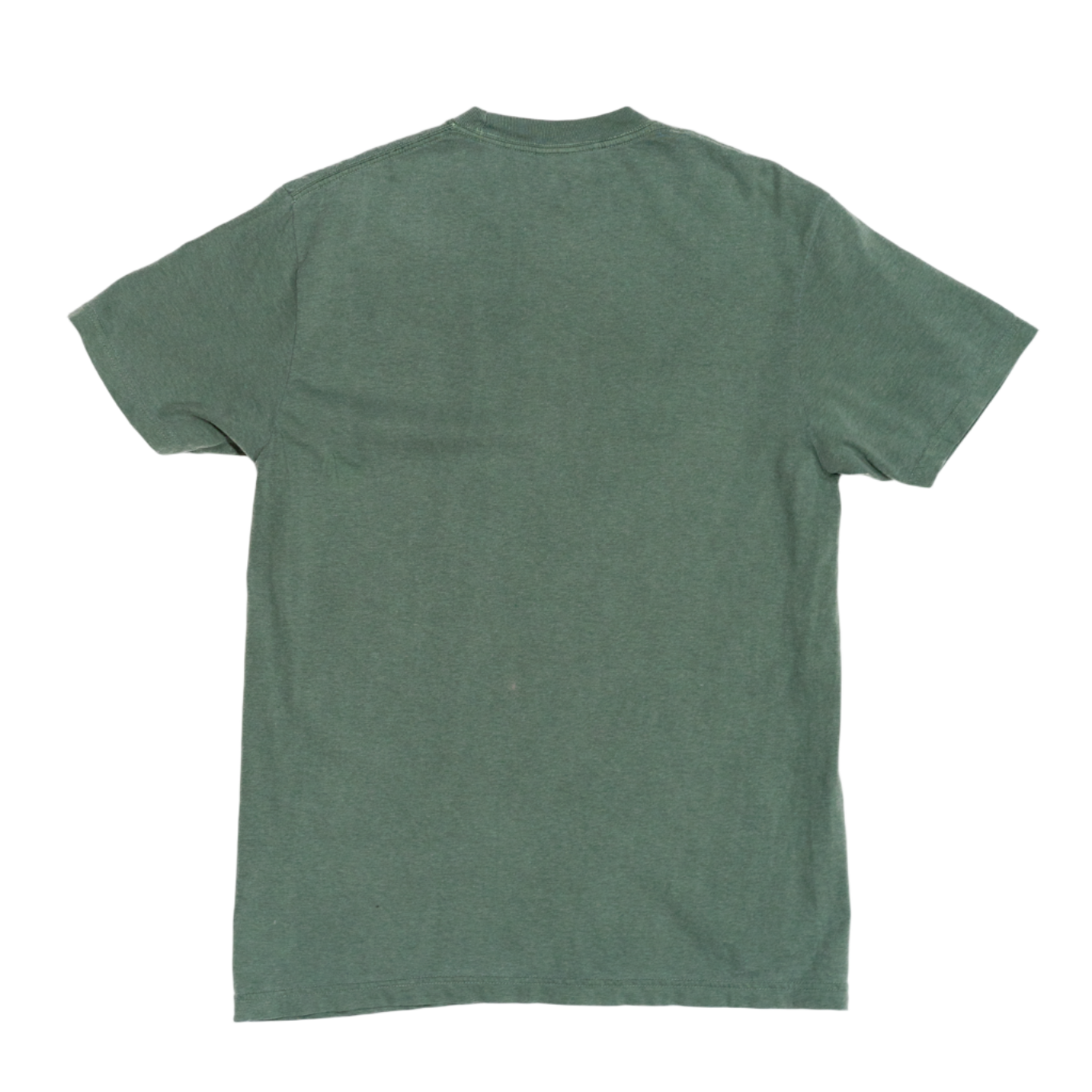 Green t-shirt on a white background
