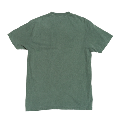 Green t-shirt on a white background