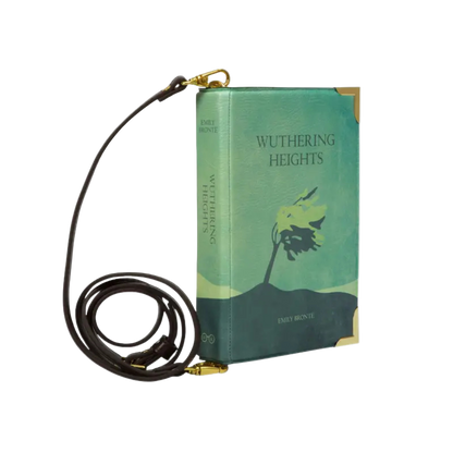 Wuthering Heights Green Book Crossbody Handbag Clutch